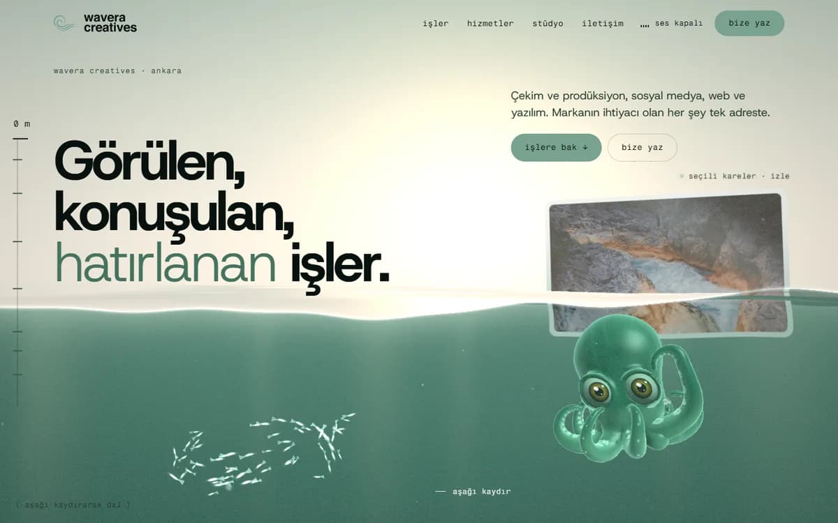 wavera creatives sitesinin ekran görüntüsü