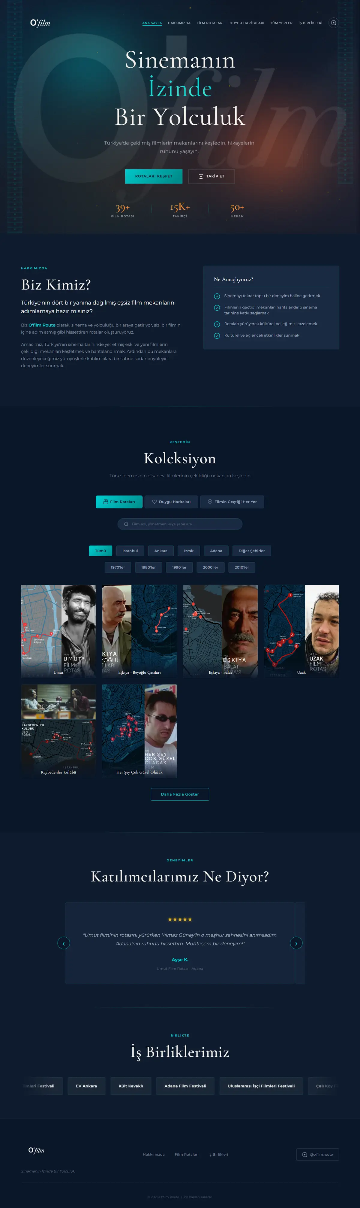 O'film Route — site screenshot